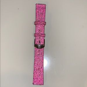 Michele hot pink glitter strap size 18